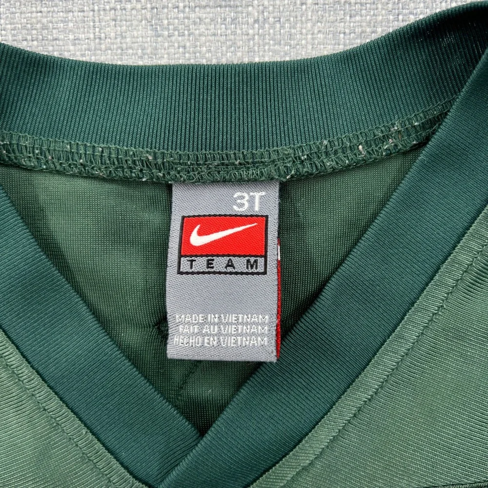Nike Michigan State Football Jersey Kids 3T Green Spartans Mesh Game Day Gear